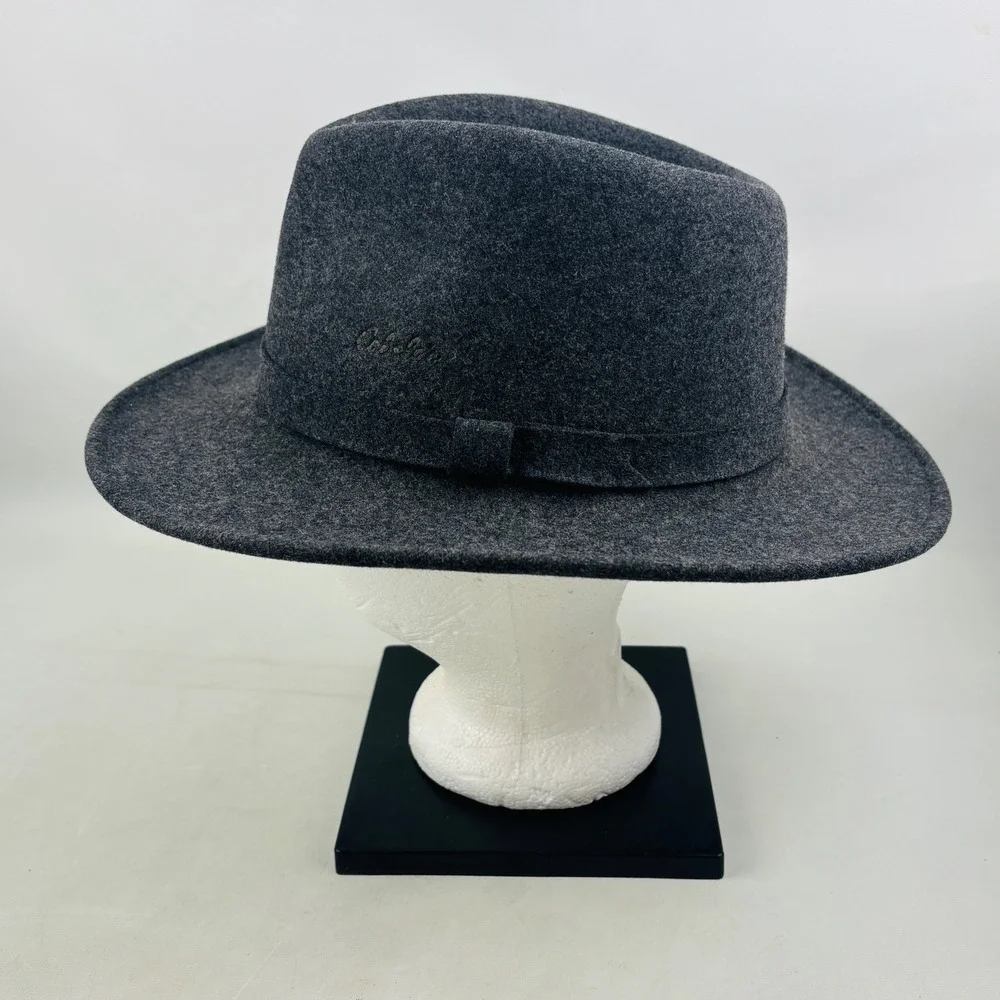 Cabela's Original Lite Felt Hat Mens L Gray Wool Packable Water Repellent USA